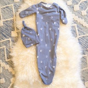 Knotted Gown with Matching Hat